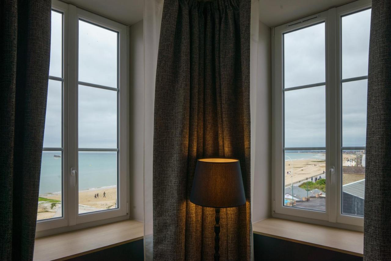 Hotel De La Plage Lion-sur-Mer Luaran gambar